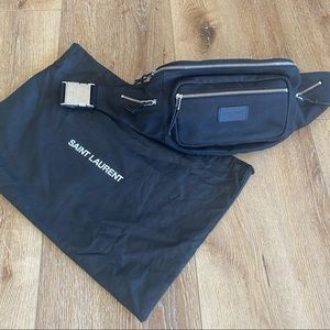 COPY - Saint Laurent Belt Bag - Black Canvas